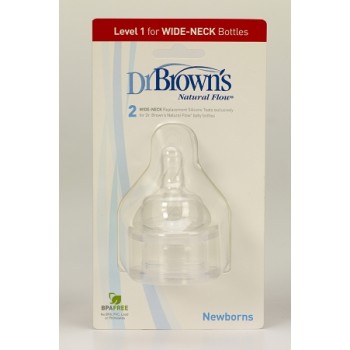 Nipple Dr. Brown's Wide Neck Level 1 newborn